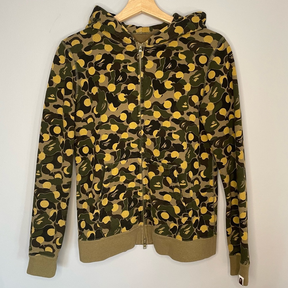 BAPE BATHING APE Camo Zip Up Hoodie